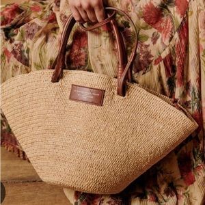 Justine Sézane Maxi Basket in Natural raffia